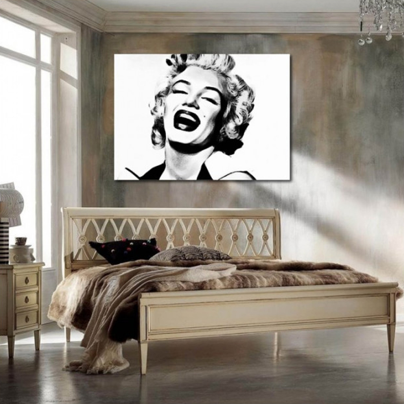 Πίνακας σε καμβά Marilyn Monroe γέλιο